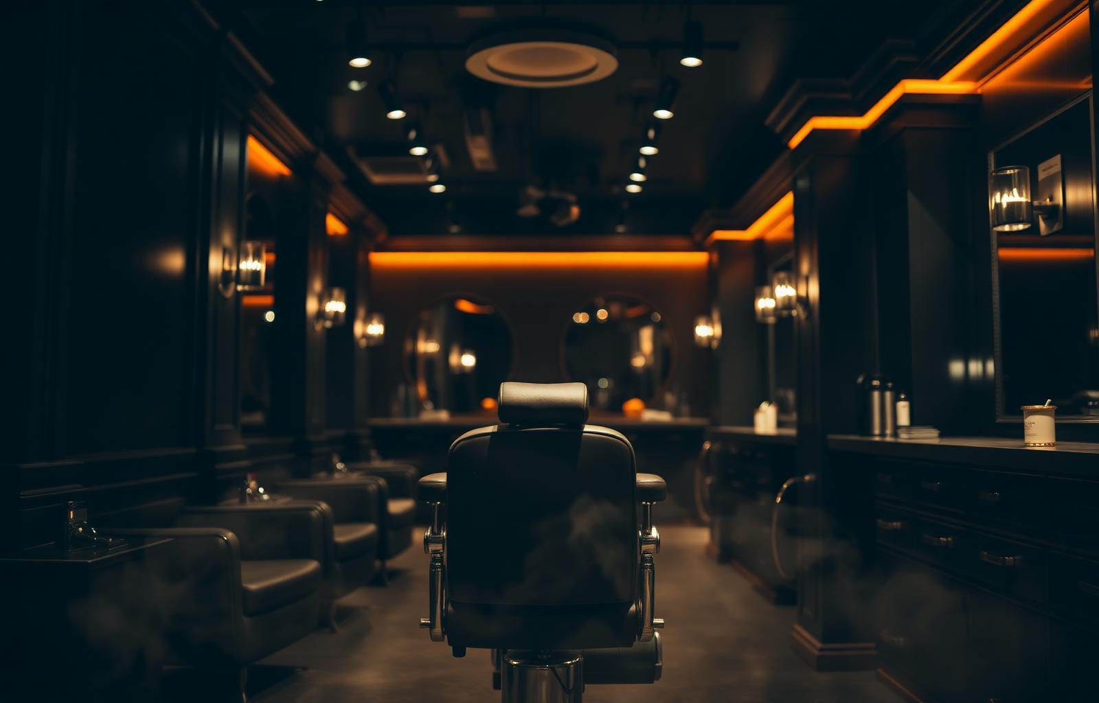 Interior of Man Cave Salon